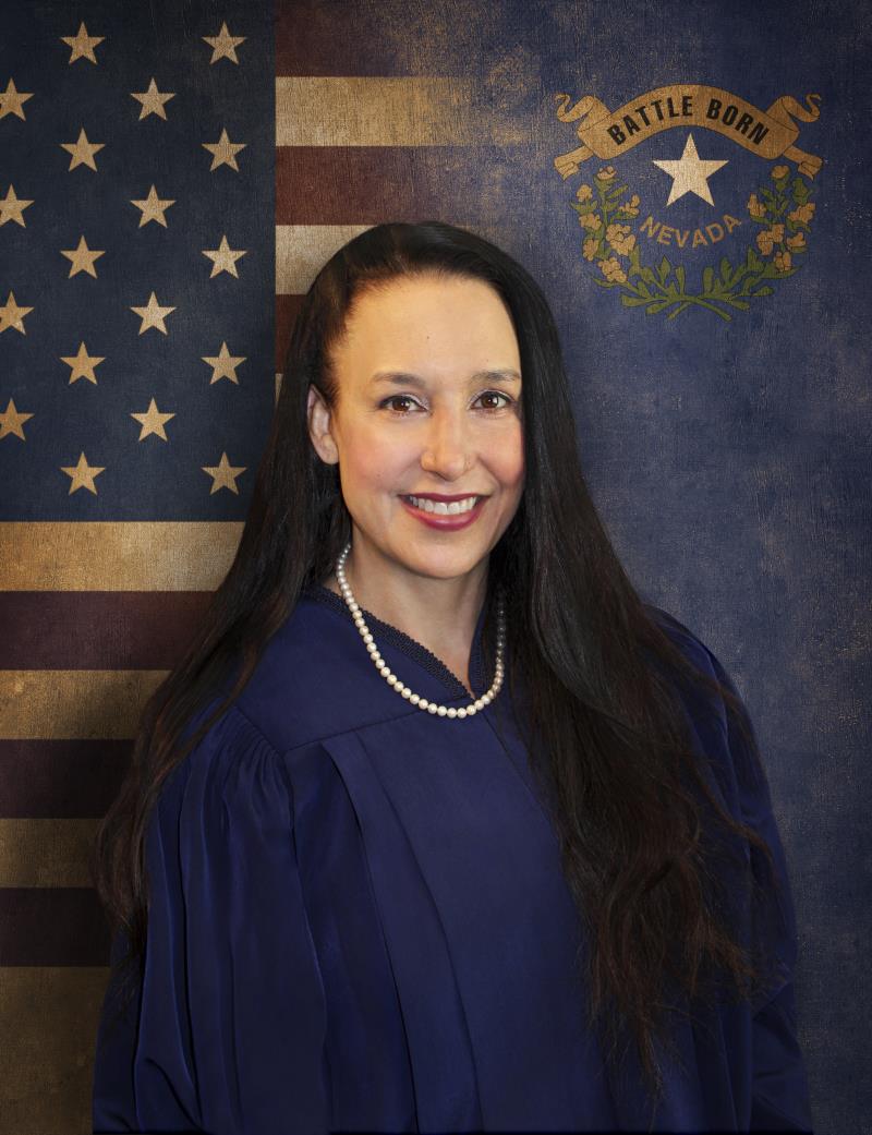 Official Eighth Judicial District Court portrait of Judge Nadia Krall